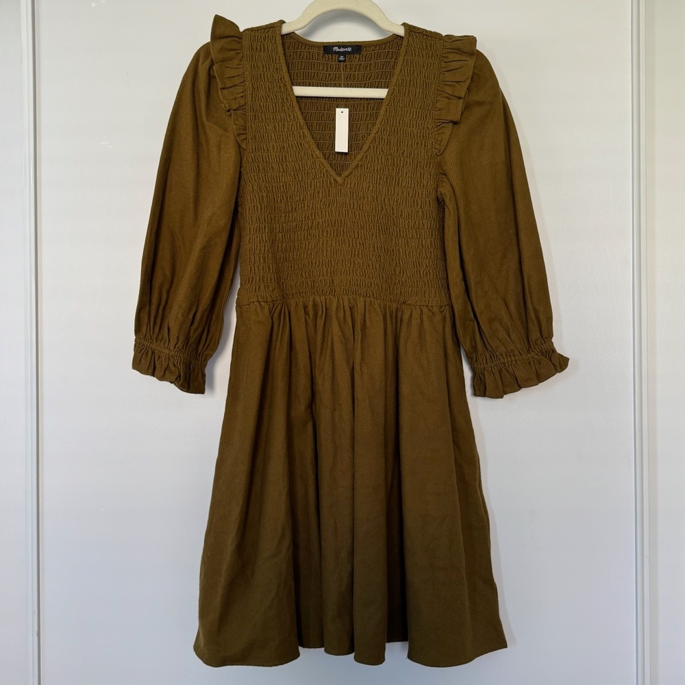 NWT Madewell flannel dress XS